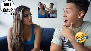 I DID MY MAKEUP HORRIBLY TO SEE HOW MY BOYFRIEND WOULD REACT!!! *Hilarious*