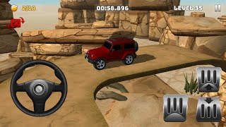 Mountain Climb 4x4 # 6 Level 26 - 35 Red Jeep Offroad Hill Driving -  Android GamePlay 3D