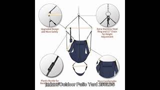 ONCLOUD Upgraded Unique Hammock Hanging Sky Chair, Air Deluxe Swing Seat with Rope