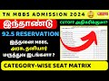 TN Counselling 92.5% MBBS Seats in 2024 | #neetugtamil #neetscam #tnmedicalselection #mcccounselling