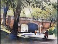 Painting Demonstration: Bridge, Central Park  #art #instructional #watercolorpainting