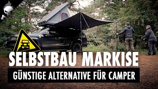 Günstige SELBSTBAU Markise / Sonnensegel ☀️ für VW AMAROK, Offroad-Camper oder Bus/Minivan DIY