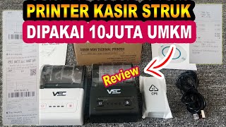 REVIEW PRINTER VSC MP 58MM - PRINTER THERMAL UNTUK CETAK STRUK KASIR DAN RESI BLUETOOTH PORTABLE