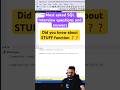 What is STUFF function in SQL | How to replace a part of string #shorts #sql #coding #sqlqueries