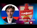 Daniil Dubov | Titled Tuesday Late ( January 09, 2024 ) | chesscom
