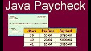 Java Paycheck