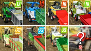 Fs12 Vs Fs14 Vs Fs16 Vs Fs18 Vs Fs20 Vs Fs23 Vs Fs25 | Multiple Harvester Use | Timelapse