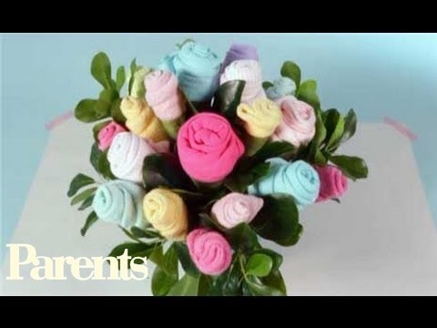 Baby Shower Ideas - Easy Onesie Bouquet | Parents Baby Shower Ideas - Easy Onesie Bouquet | Parents