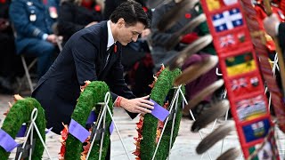 Ceremonial wreath laying at the National War Memorial | Remembrance Day 2024