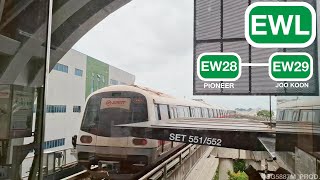 [SMRT] KSF C151A Ride from Pioneer to Joo Koon on EWL | Set 551/552