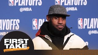 Stephen A. and Max agree: LeBron James' block on Victor Oladipo was goaltending | First Take | ESPN