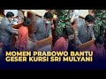 Momen Menhan Prabowo Subianto Bantu Geser Kursi Menkeu Sri Mulyani saat Rapat Kerja di DPR RI