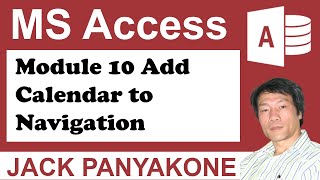 CMS Module 10 Adding Calendar to main navigation - Microsoft Access