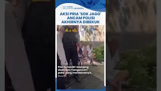 Video Viral Pria Sok Jago Diduga Ngamuk hingga Tantang Polisi, Keluarkan Jurus saat akan Ditangkap