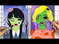 【🐾paper diy🐾】Paper Diy Makeup| Wednesday Zombie Makeup Halloween Still Here? | Super Diy Paper