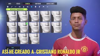 😱Cómo CREAR a Cristiano Ronaldo Jr. en FIFA 22 Modo Carrera!!