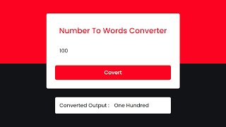 Number To Words Converter using Javascript | NumToWords.js