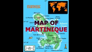 MAP OF MARTINIQUE