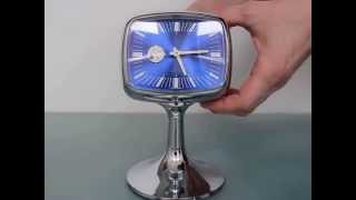 BLESSING Retro West Germany Space Age Atomic Alarm TOP Clock Pedestal