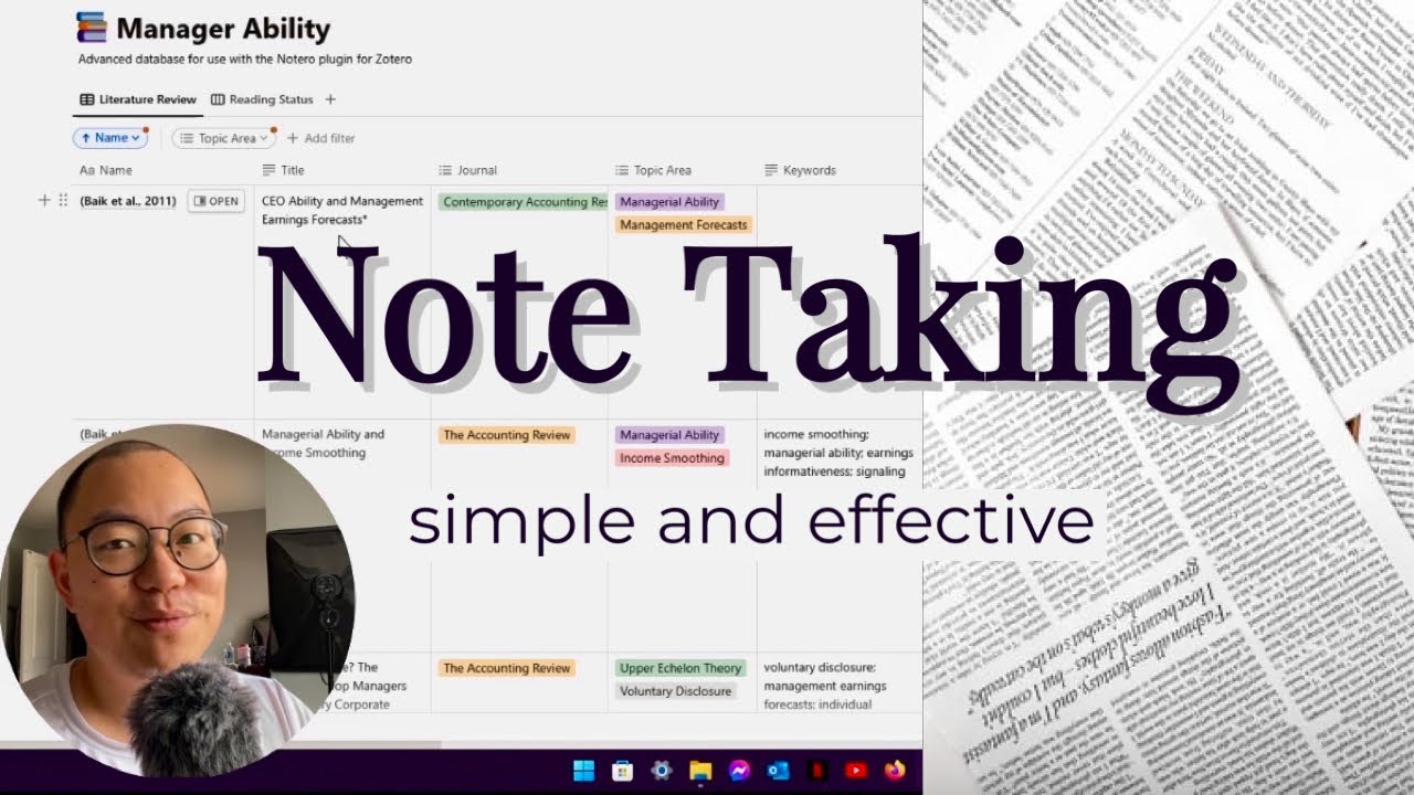 How To Take Notes For Research Papers Youtube
