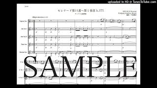 モーツァルト「セレナード第11番〜第１楽章」サックス五重奏版（編曲：中島雅彦）