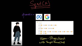 Sqrt(x) - Leetcode 69 - Binary Search - Java