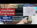 Cara memperbaiki mesin cuci SANKEN PENGERING atau SPIN RUSAK | Pengering tidak berputar