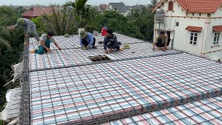 Techniques Construction Solid Reinforced Concrete Roofs For Your House - Building Step By Step