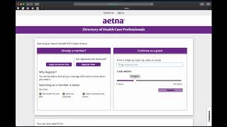 Aetna Preferred Provider Search Tool