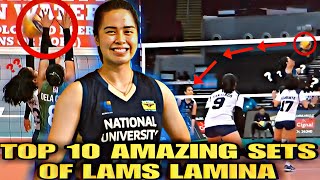 TOP 10 AMAZING SETS OF CAMILLE LAMINA | UAAP SEASON 85 WOMEN'S VOLLEYBALL