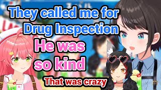 Subaru was Called for Drug Inspection during their LA Trip with Miko and Mio and It was WILD!!!