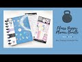 ***NEW HAPPY PLANNER****FITNESS PLANNER AND STICKER BOOK FLIP THROUGH****