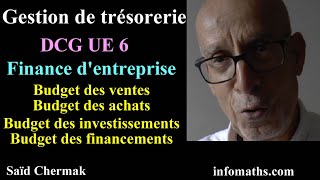 DCG UE 6. FINANCE D'ENTREPRISE. GESTION DE TRÉSORERIE