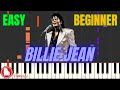 Billie Jean 🕺 EASY BEGINNER Piano Tutorial Cover by Pianostic 🕺 Michael Jackson