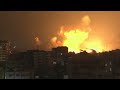 israeli air strikes continue targeting gaza at night afp