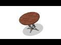 3d model of expanding dining table design for t.k.