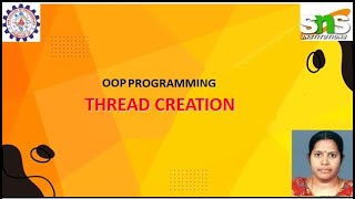 CREATING THREADS IN JAVA | OOP PROGRAMMING | SNS INSTITUTIONS