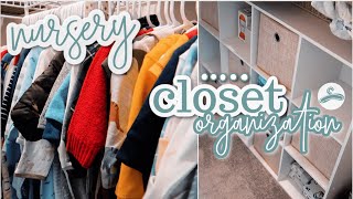 NURSERY CLOSET ORGANIZATION + TOUR 👶🏻