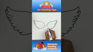 How To Draw Angel Wings Step By Step For Beginners #short #drawing #simpledrawing