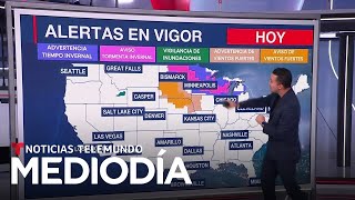 Una tormenta invernal generará acumulación de nieve en el Norte del país | Noticias Telemundo