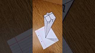 Amazing 3D Real Illusion On Paper 😲🔥 #3dart #3ddrawing #3dfigure #drawingtutorial #paperart #easy3d