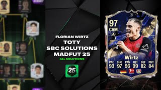 FLORIAN WIRTZ TOTY | ALL 15 SBCS | ( Easiest Way Possible ) | MadFUT 25