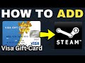 How To Add Visa Gift Card To Steam (2024)