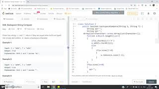 Backspace String Compare | JAVA | Stack