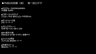 裏・顔TV！「PUBGコミュニティ対抗戦（仮）選手紹介」in G-tune顔巣