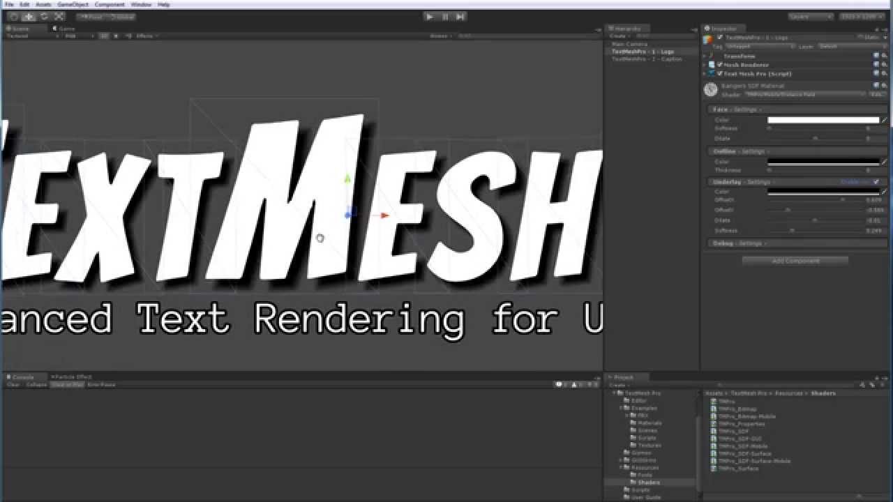 TextMesh Pro - Mobile Signed Distance Field Shader - YouTube