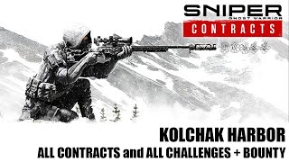 Kolchak Harbor ALL CONTRACTS All Challenges BOUNTY 01  SNIPER GHOST WARRIOR CONTRACTS