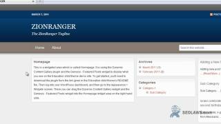 StudioPress Wordpress - Using a Widget to Ad a Post