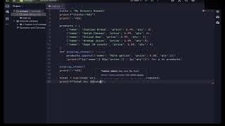 Title: Python Shopping Cart – Build, Add & Calculate! 🛒💻