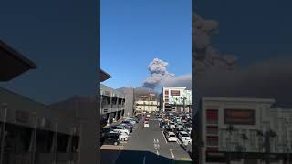 桜島噴火　噴煙のタイムプラス　kagoshima sakurajima mountain eruption